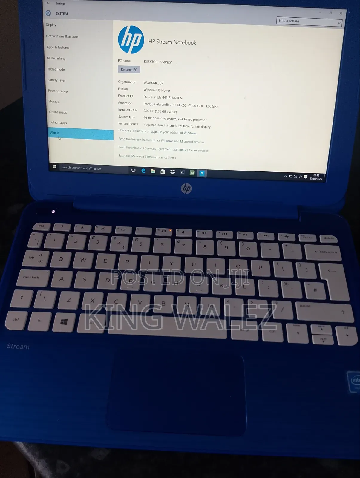 Laptop HP Stream 11 2GB Intel SSD 32GB