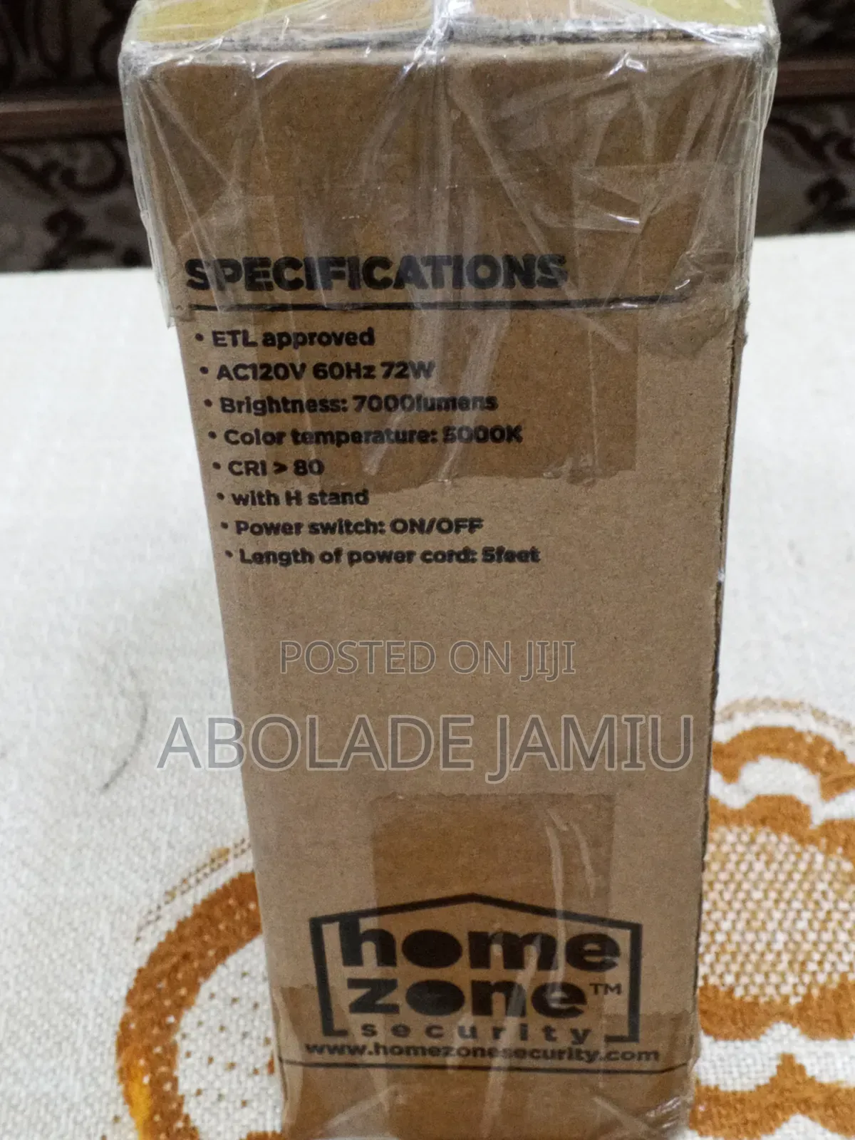 Home Zone Security 72W AC Portable LED Work Light