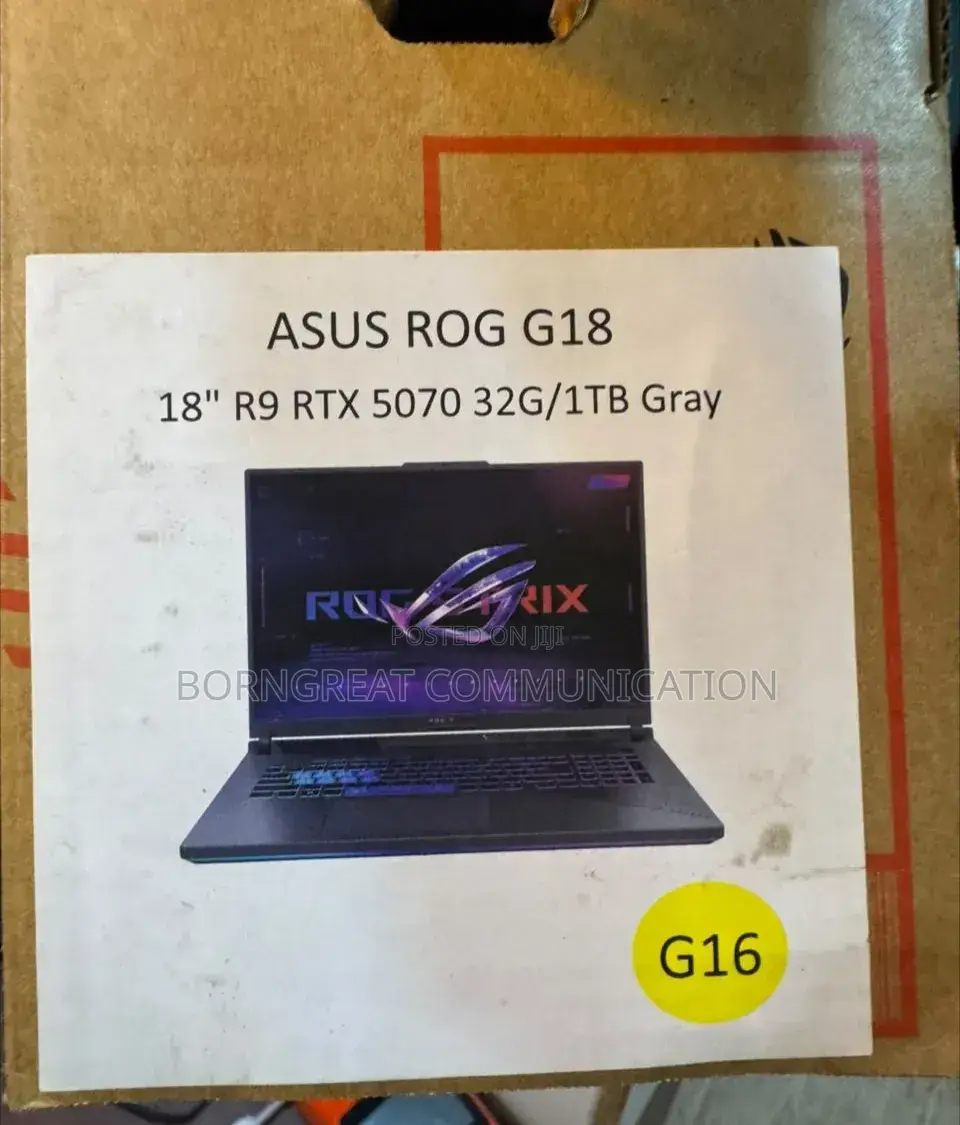 New Laptop Asus ROG Strix G18 32GB SSD 1T