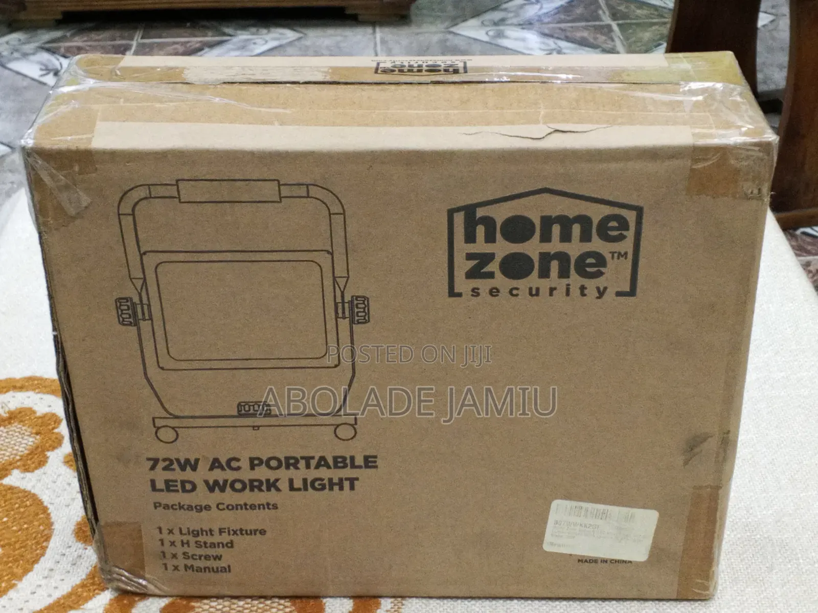 Home Zone Security 72W AC Portable LED Work Light