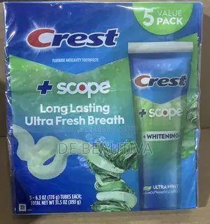 Crest Complete Plus Scope Long Lasting Ultra Fresh Breath 5 Value Pack
