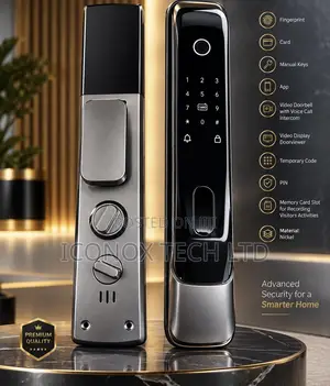 Smart Tuya Door Lock With Camera Wifi Password Fingerprpint Card Key