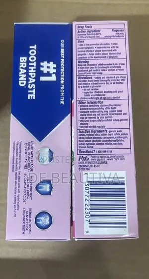 Crest Snowberry Anticavity and Antigingivitis Fluoride Toothpaste