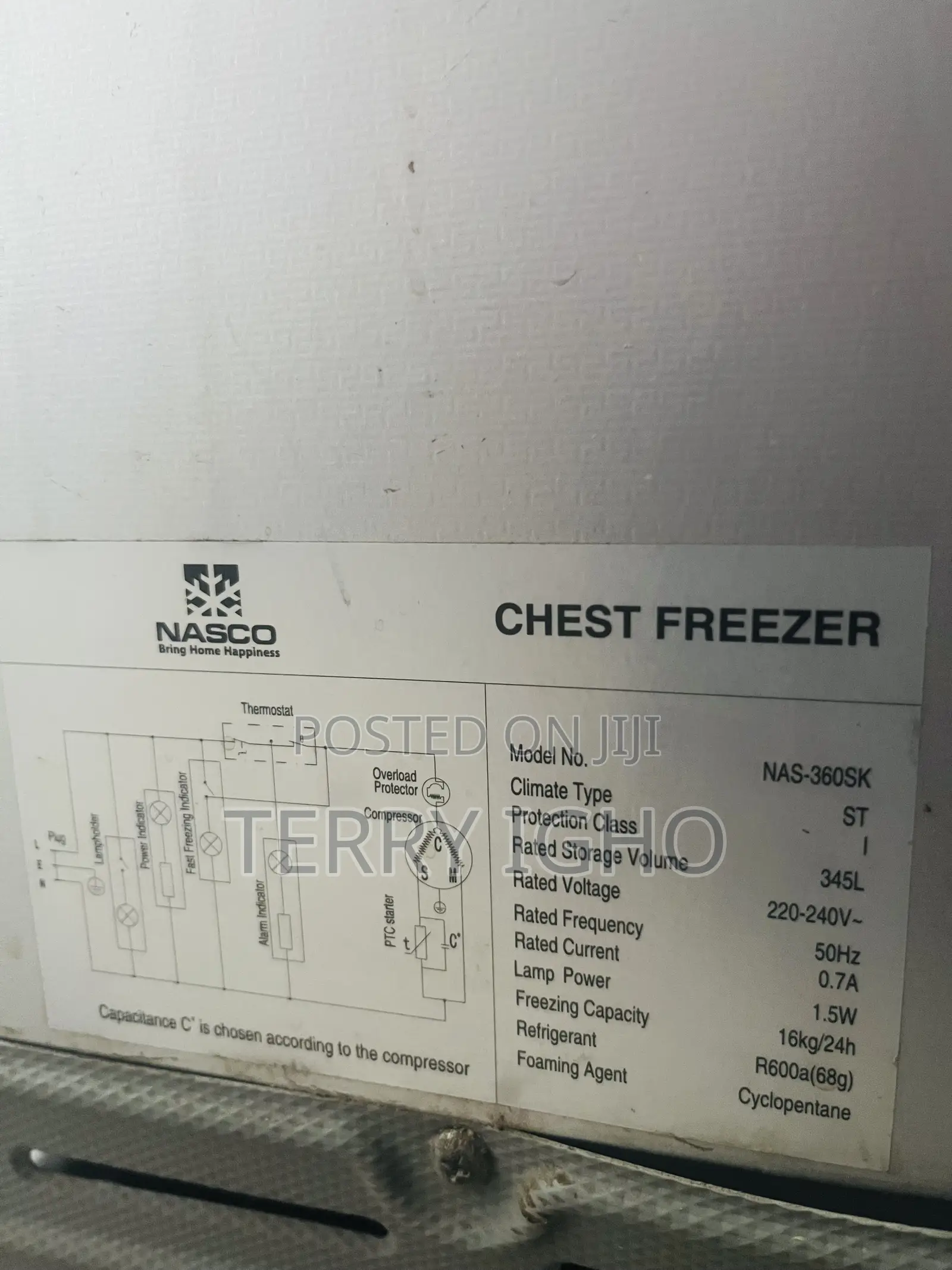 Nasco Deep Freezer