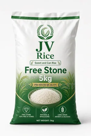 Free Stone 5kg Rice , Clean No Stone Agbor