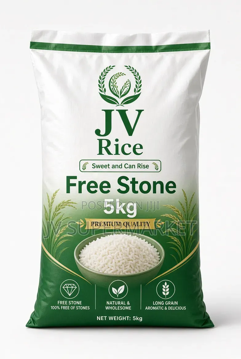 Free Stone 5kg Rice , Clean No Stone Agbor