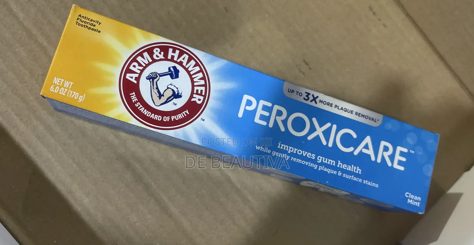 Arm & Hammer PeroxiCare Anticavity Fluoride Toothpaste.