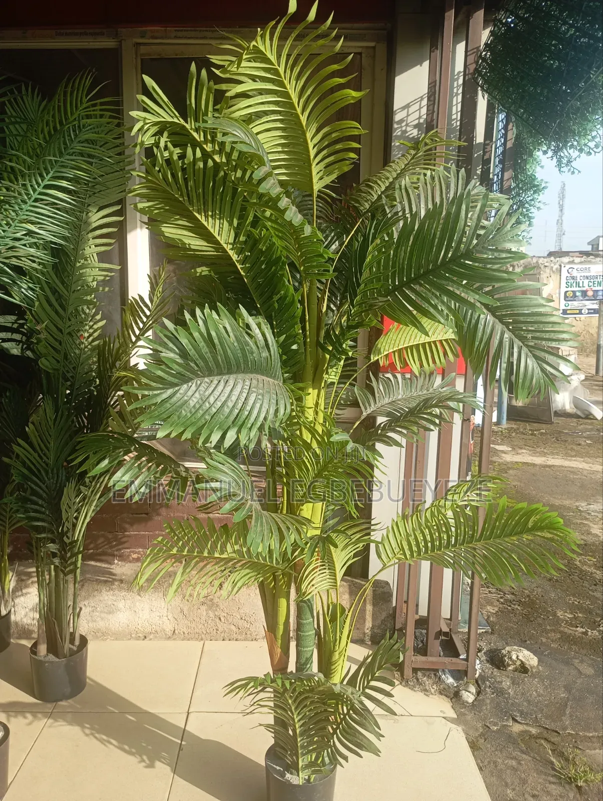 Artificial Golden Palm Flowers