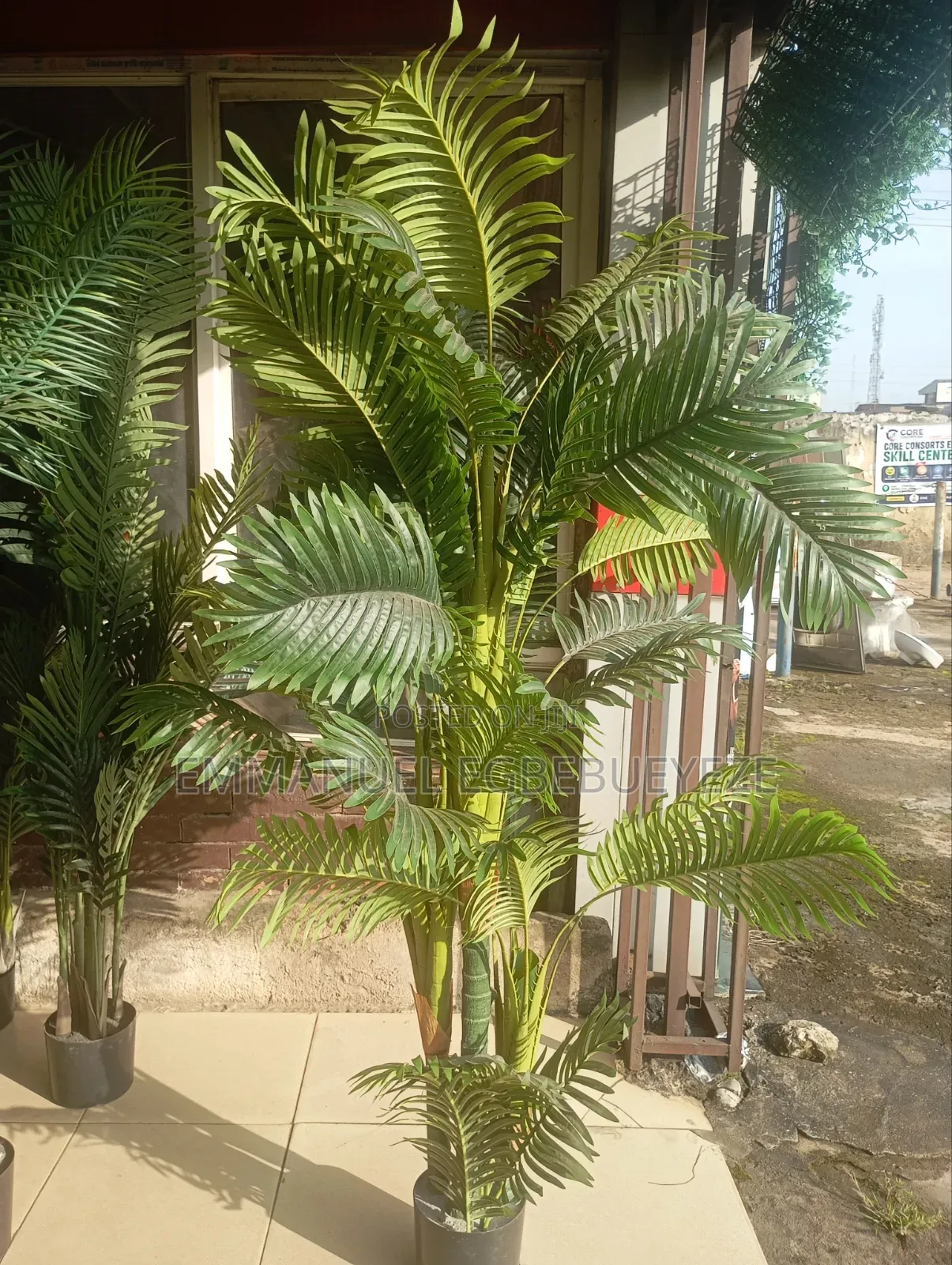 Artificial Golden Palm Flowers