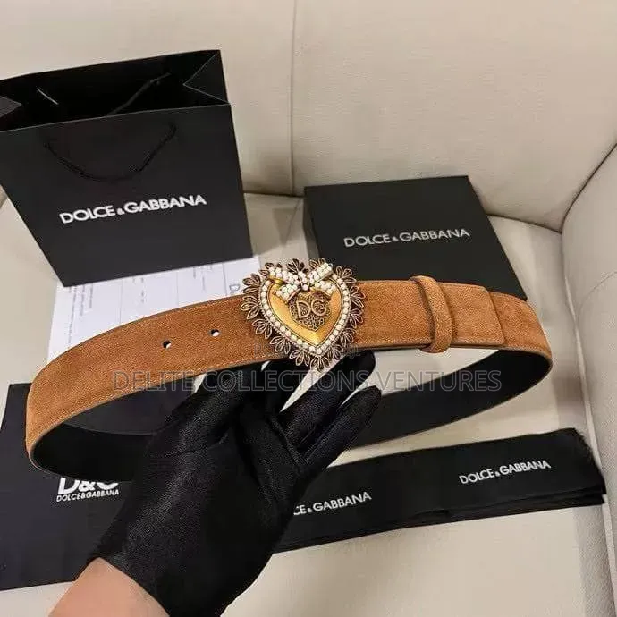Luxury Update D&G Luxury Suede Devotion Belt.