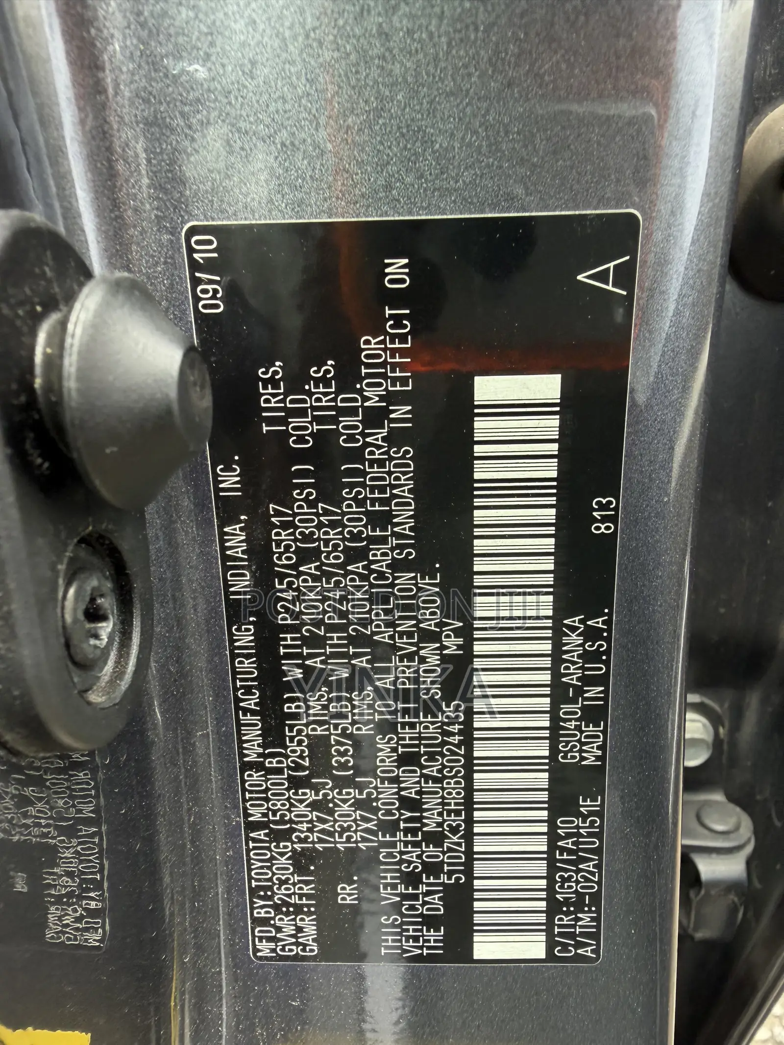 Toyota Highlander 2011 Gray