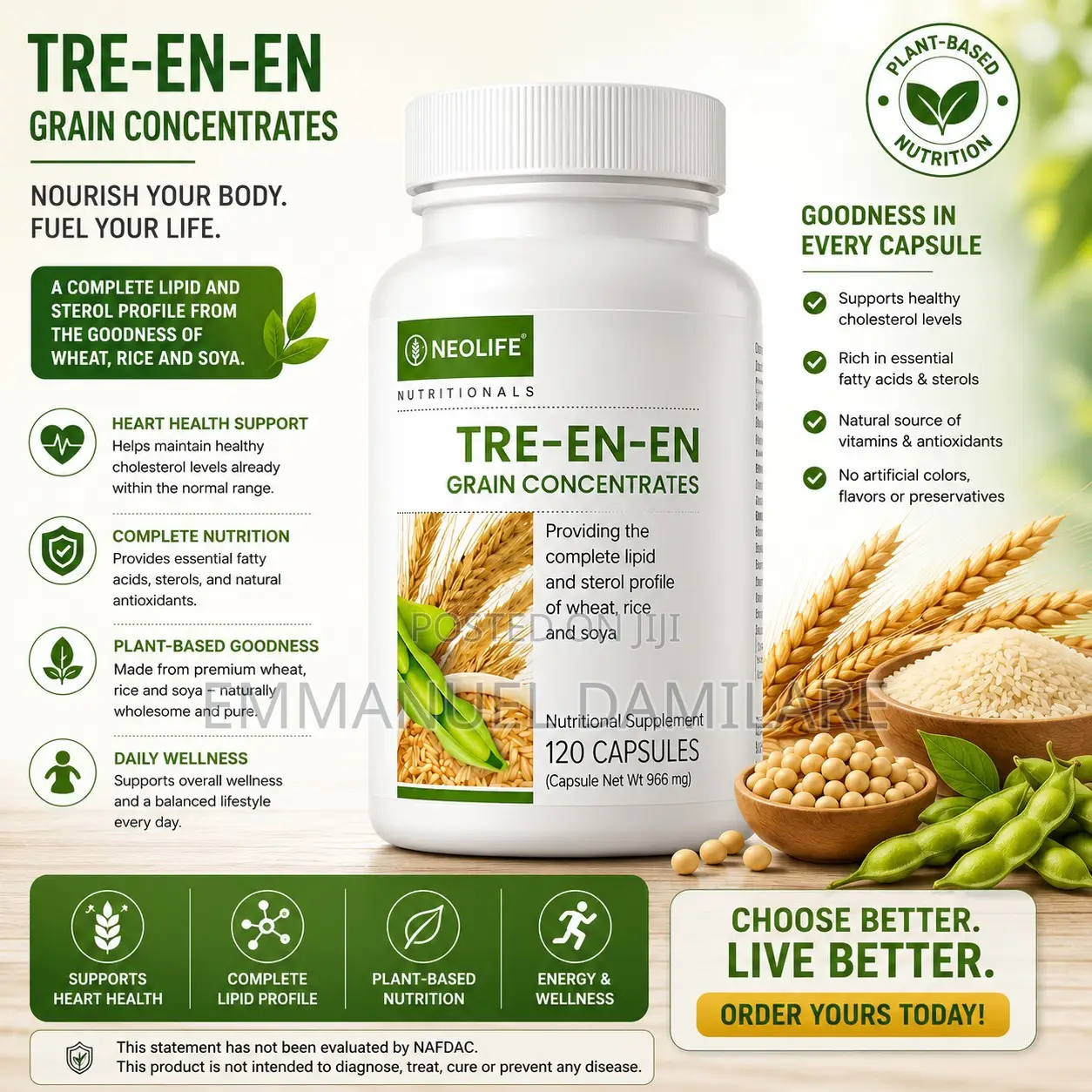 Tre en en Grain Concentrates - 120 Capsules