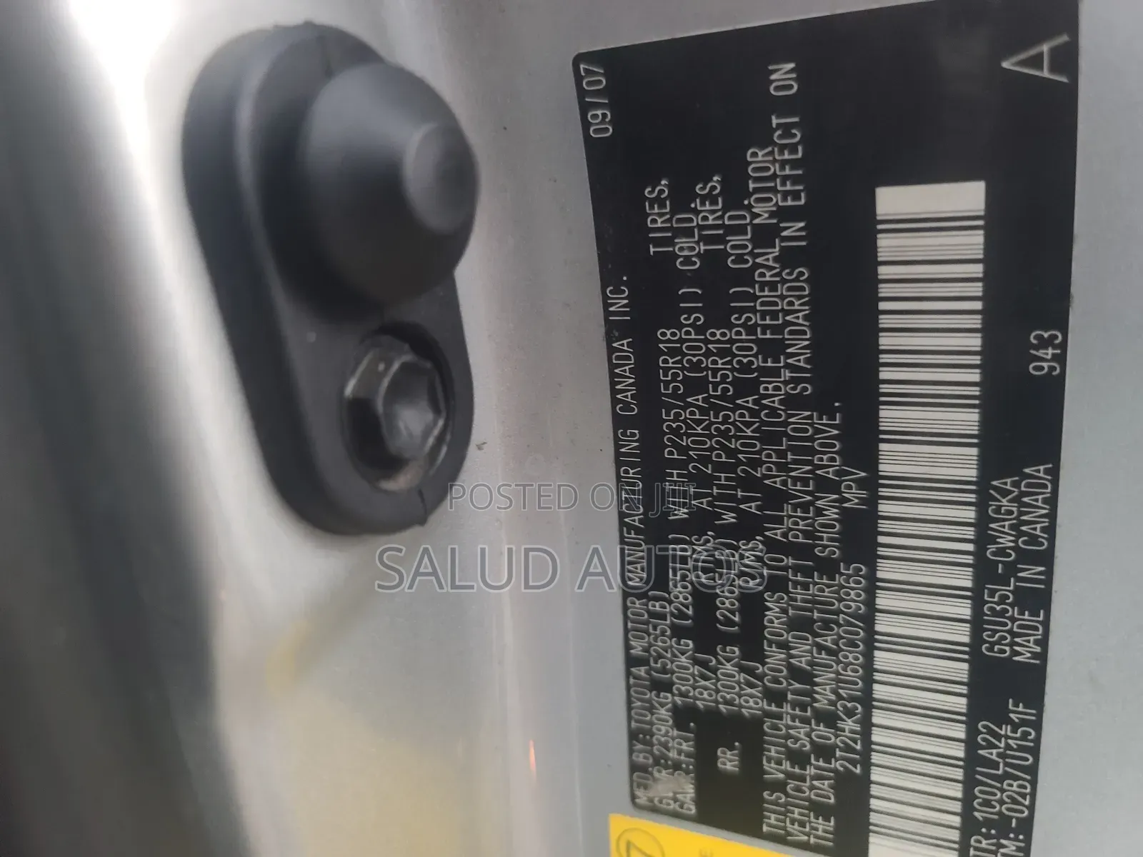 Lexus RX 350 2008 Silver