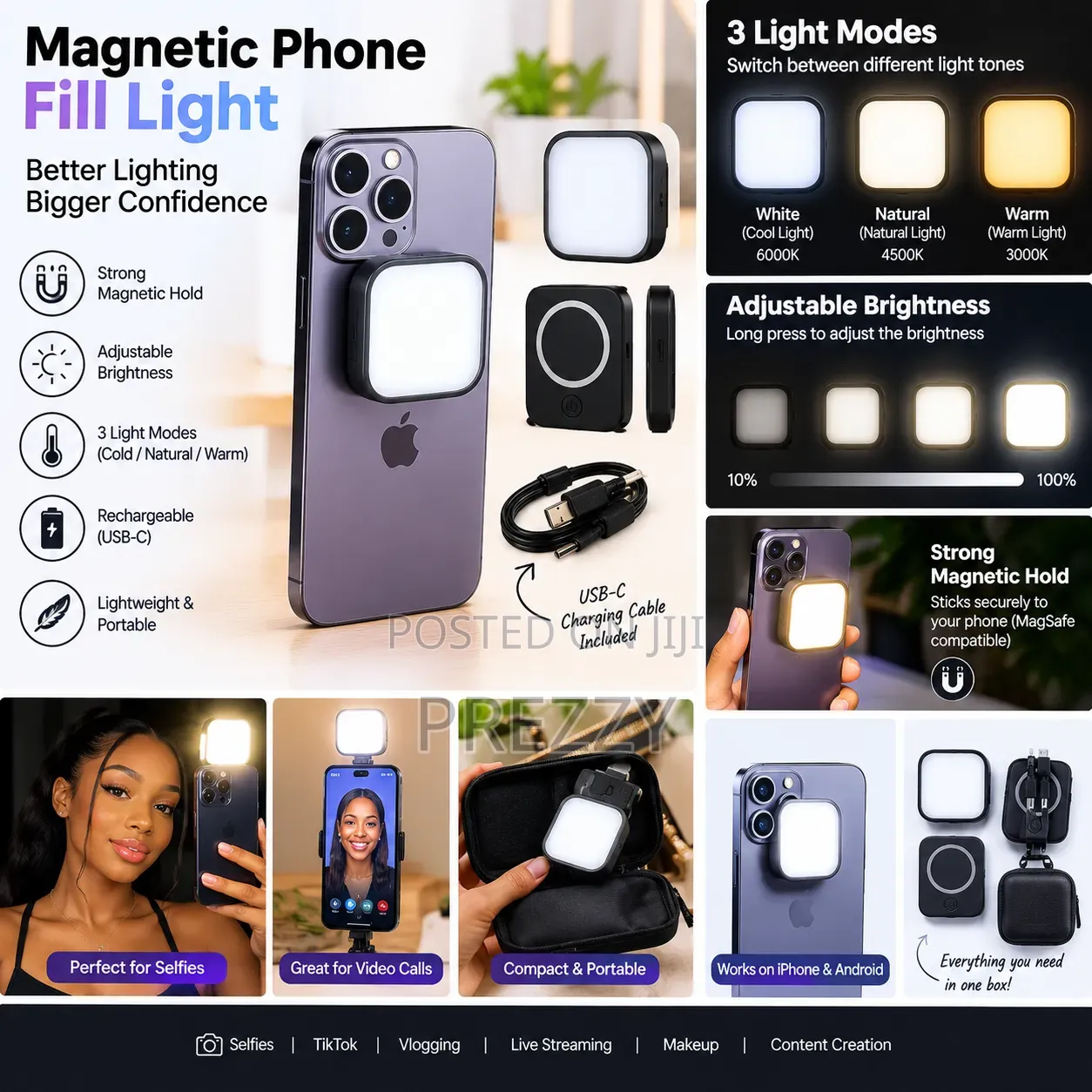 Magnetic Phone Light