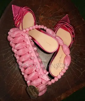 Pink Caribbean Beaded Bag From House of Oriaku