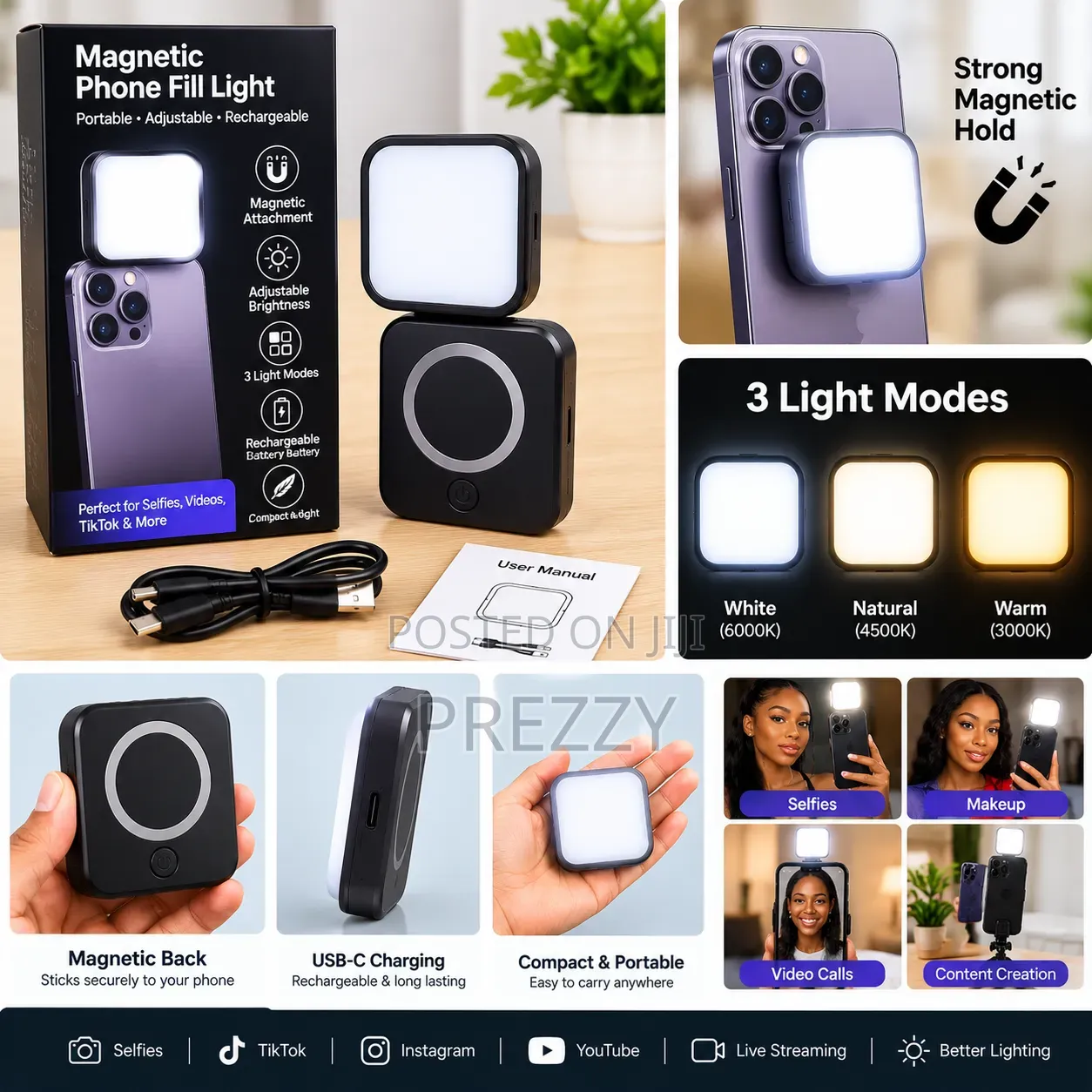 Magnetic Phone Light