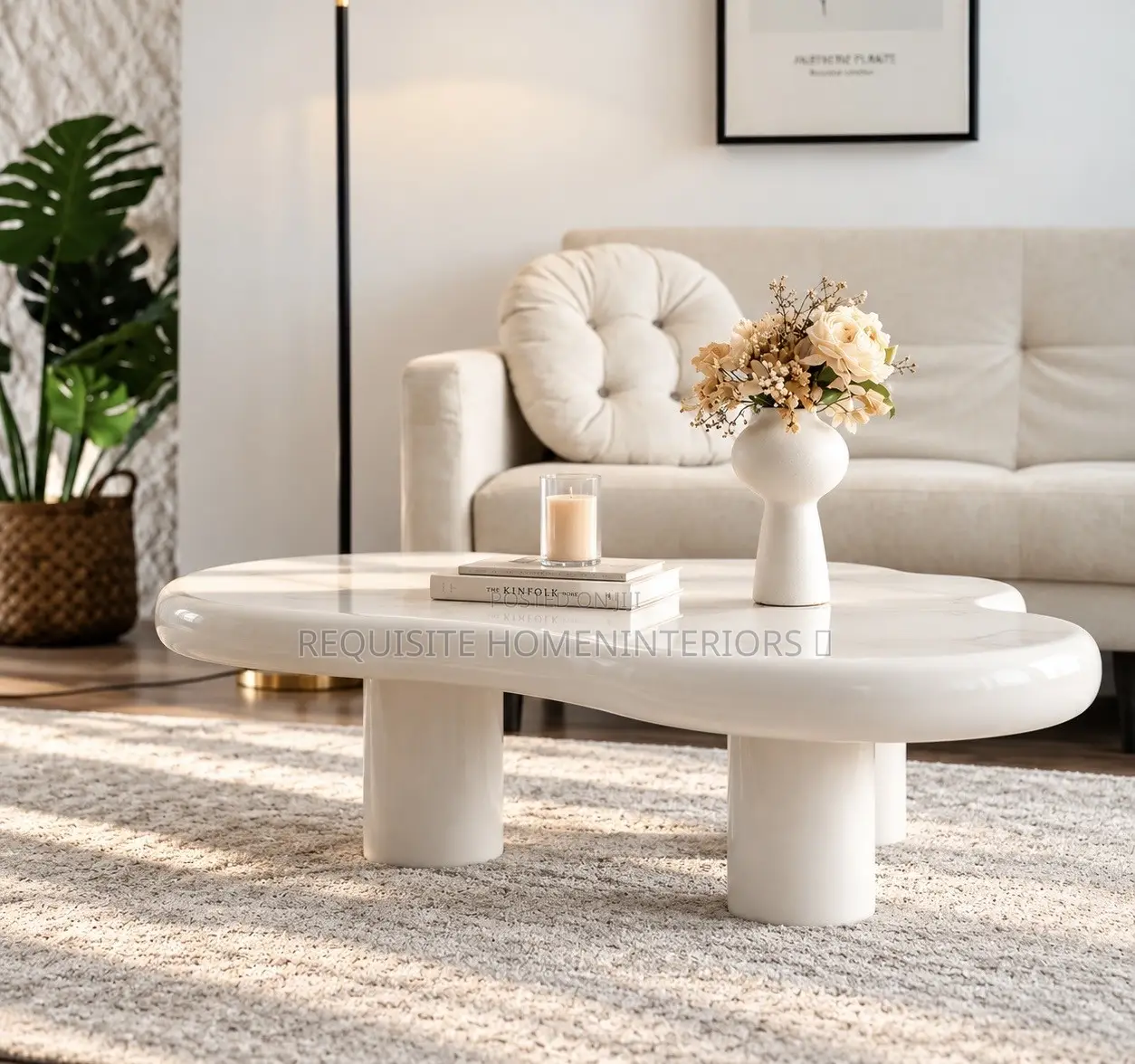 Valora Modern Organic Cloud Coffee Table