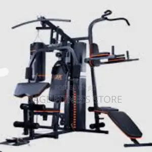 3-Station Home Gym Multi-Gym With Pull-Up/Dip Station & Sit-Up Bench