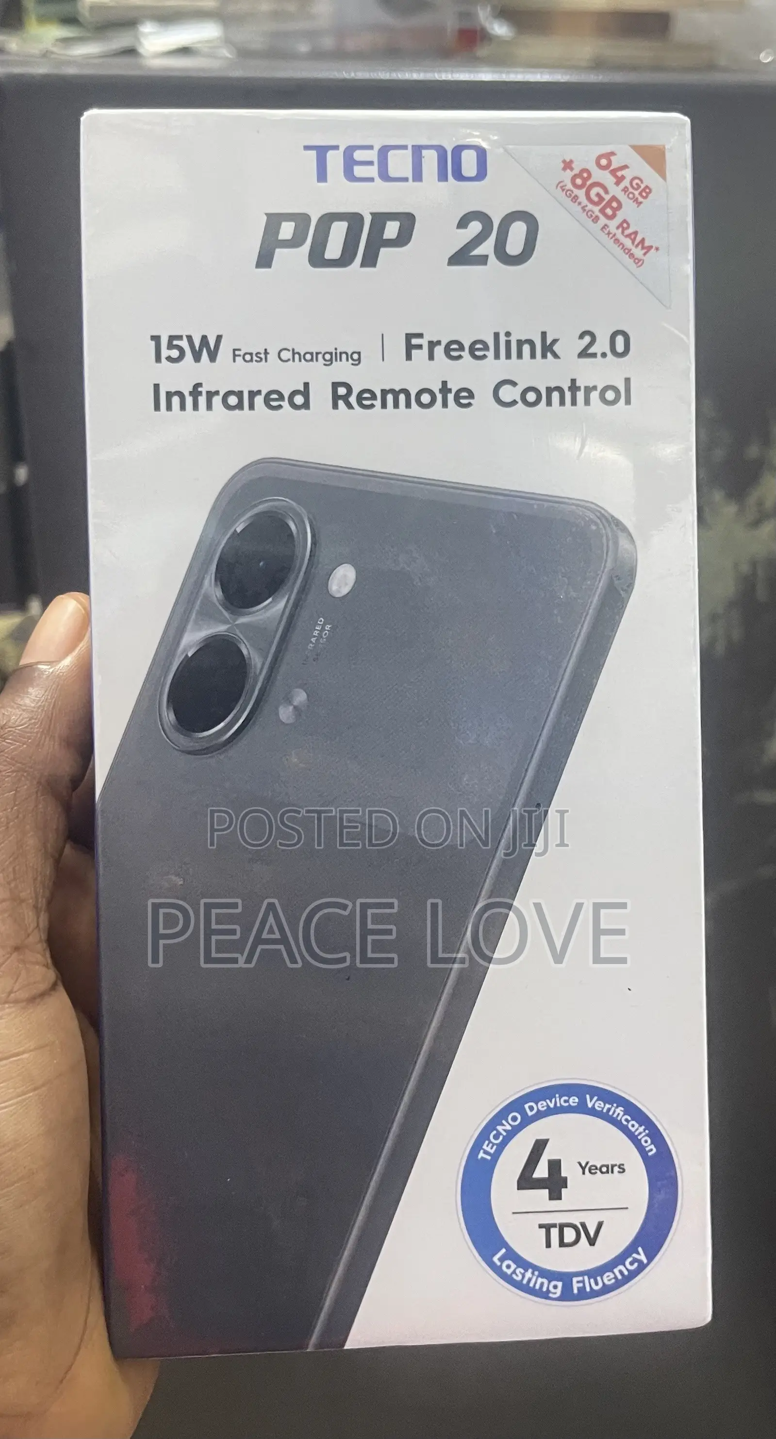 New Tecno Pop 20 64 GB Black