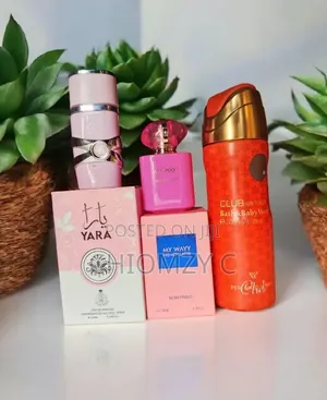 Yara Laffafa +My Wayy French Latte +Club Untold Body Spray 3pcs Combo
