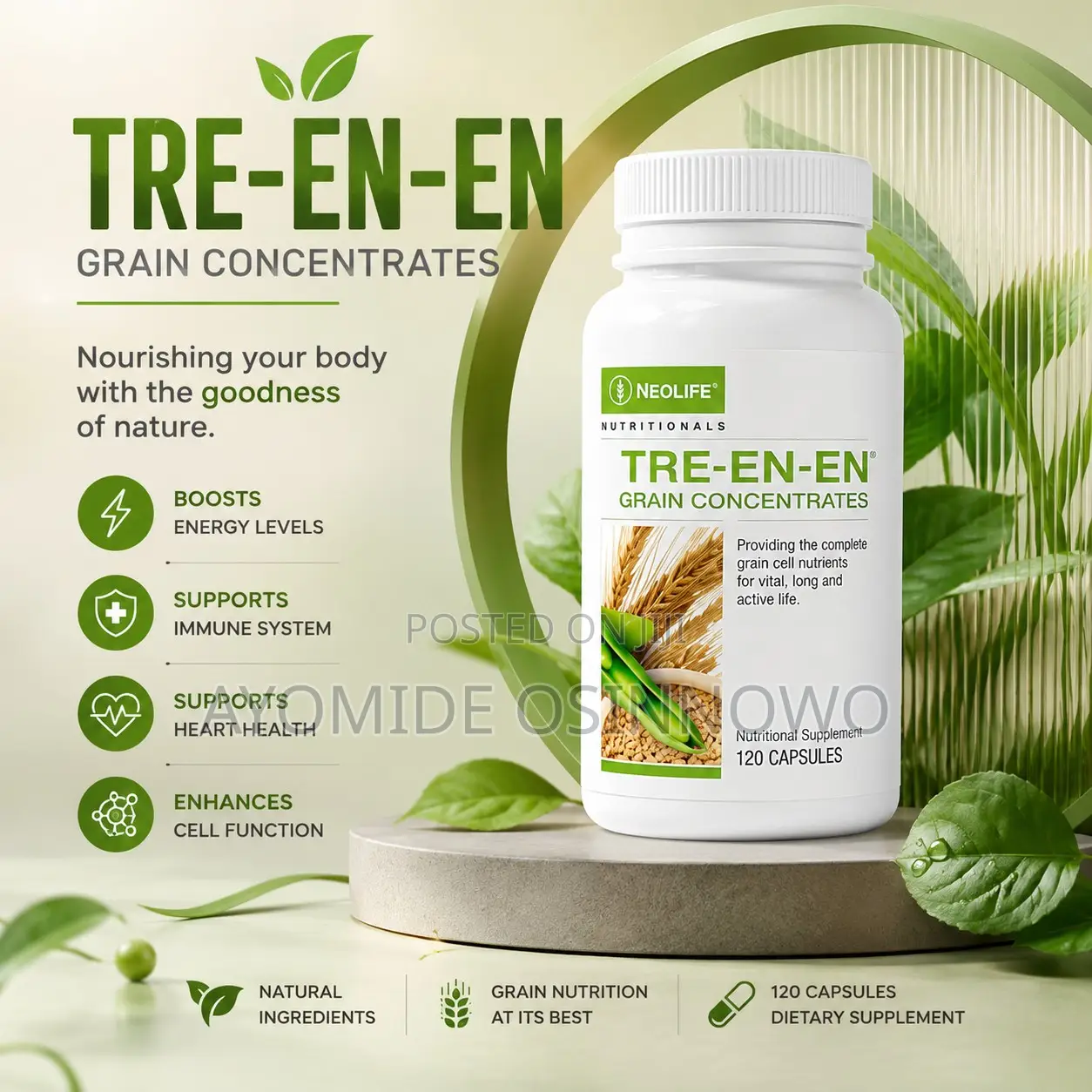 Tre en en Grain Concentrates - 120 Capsules