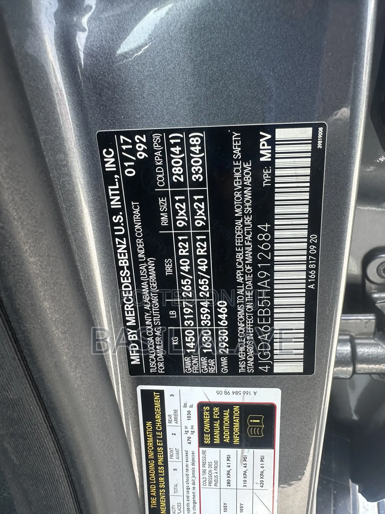 Mercedes-Benz GLE-Class AMG GLE 43 4MATIC 2017 Gray