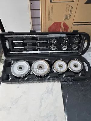50KG Chrome Cast Iron Barbell & Dumbbell Set