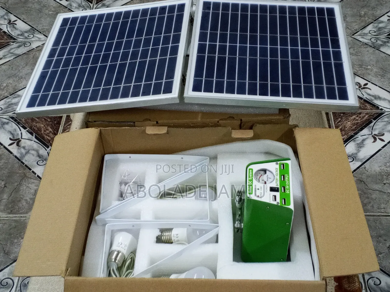 YINGHAO Solar Lighting System With 30W Panel and Complete Accessories