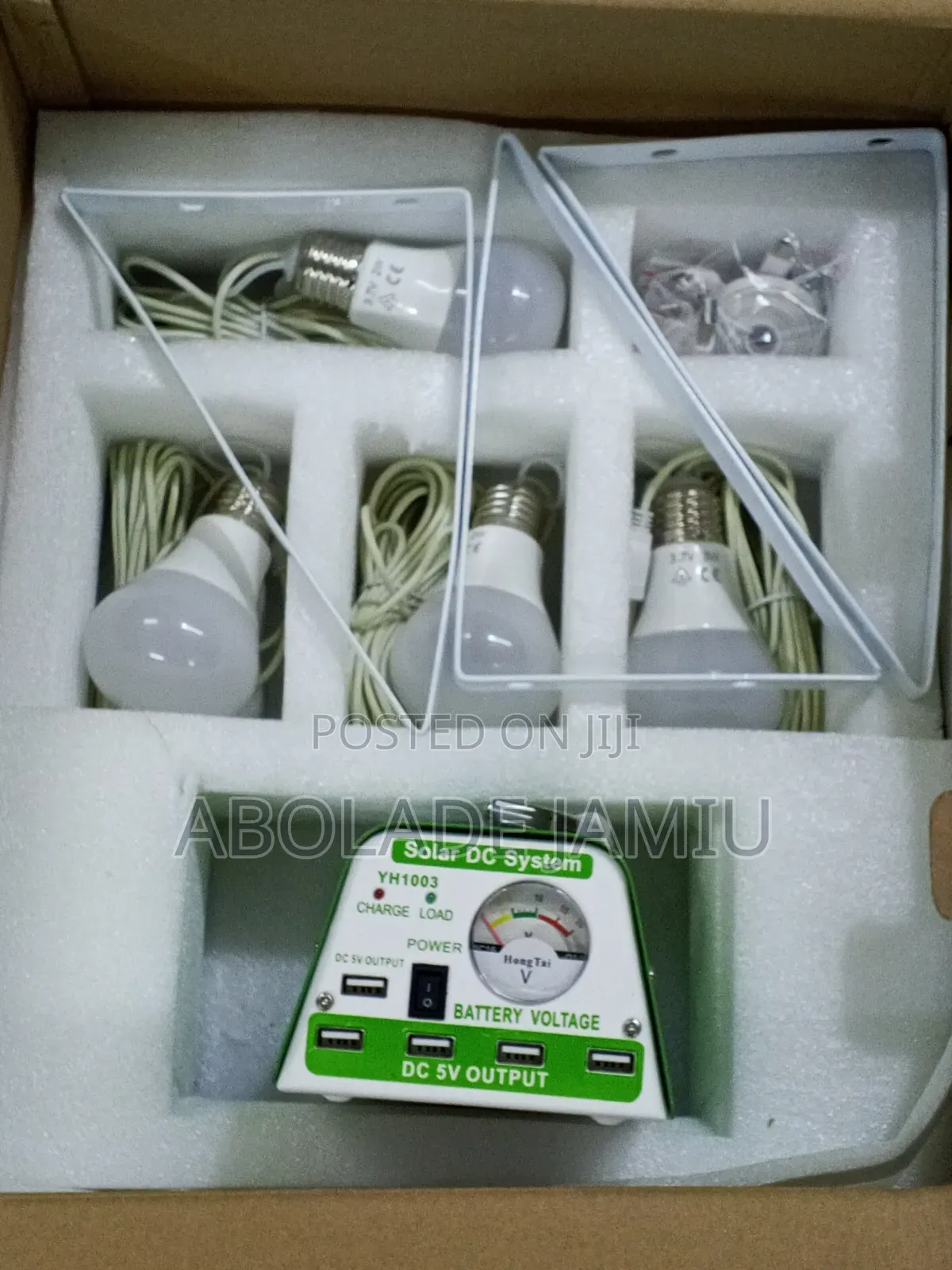 YINGHAO Solar Lighting System With 30W Panel and Complete Accessories
