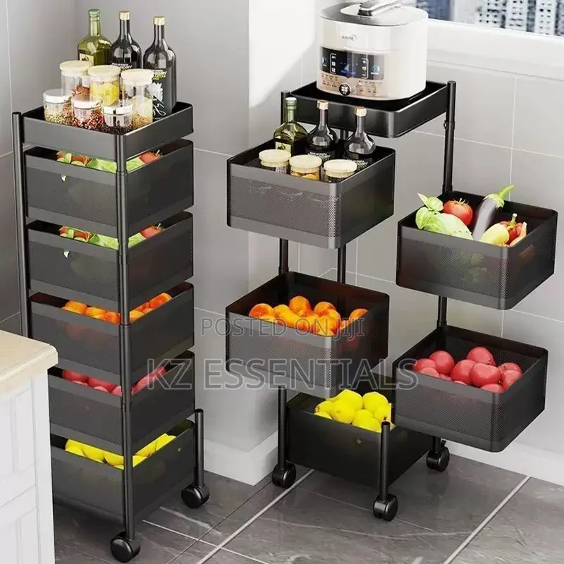 Rotatable Multi-Layer Kitchen Storage Rack
