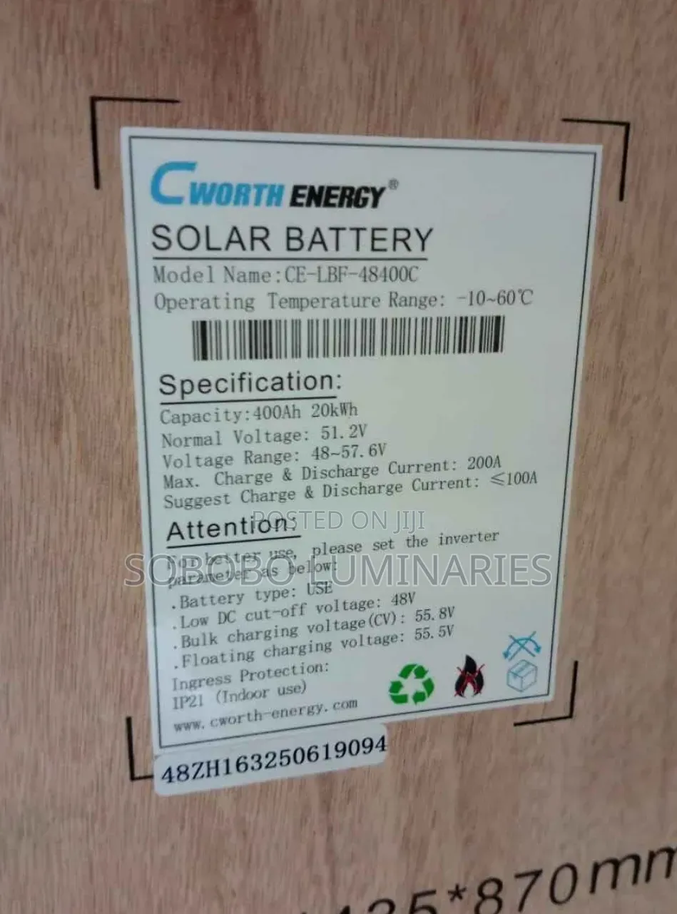 20kwh 48volts Cworth Lithium Battery