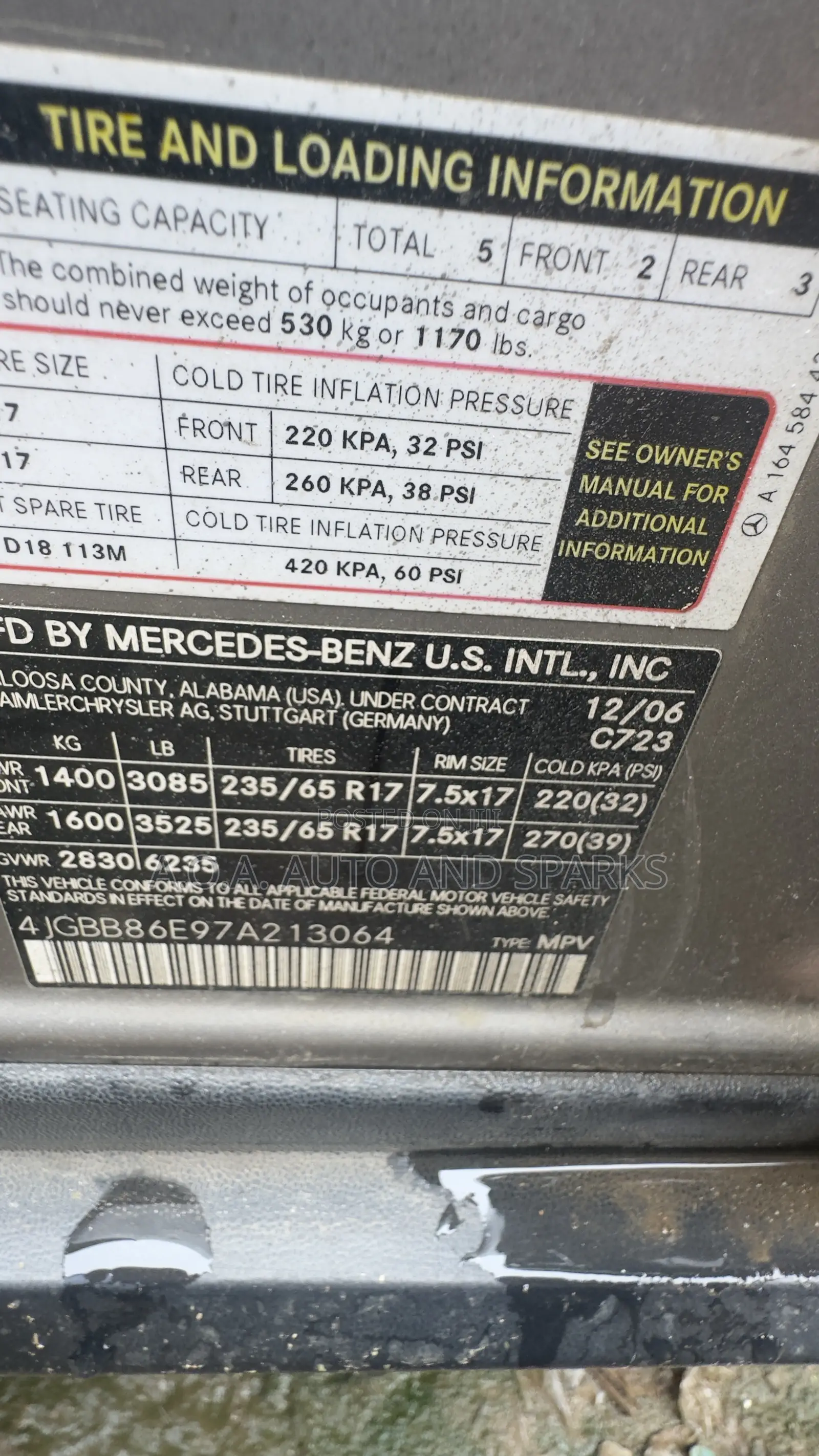 Mercedes-Benz M Class 2008 Gray