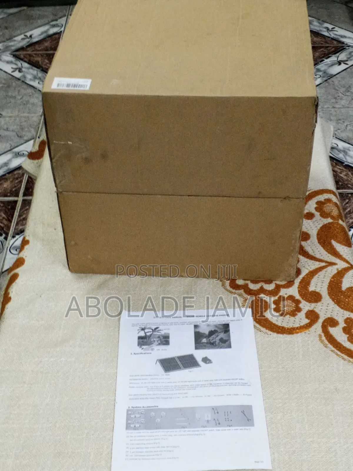 YINGHAO Solar Lighting System With 30W Panel and Complete Accessories