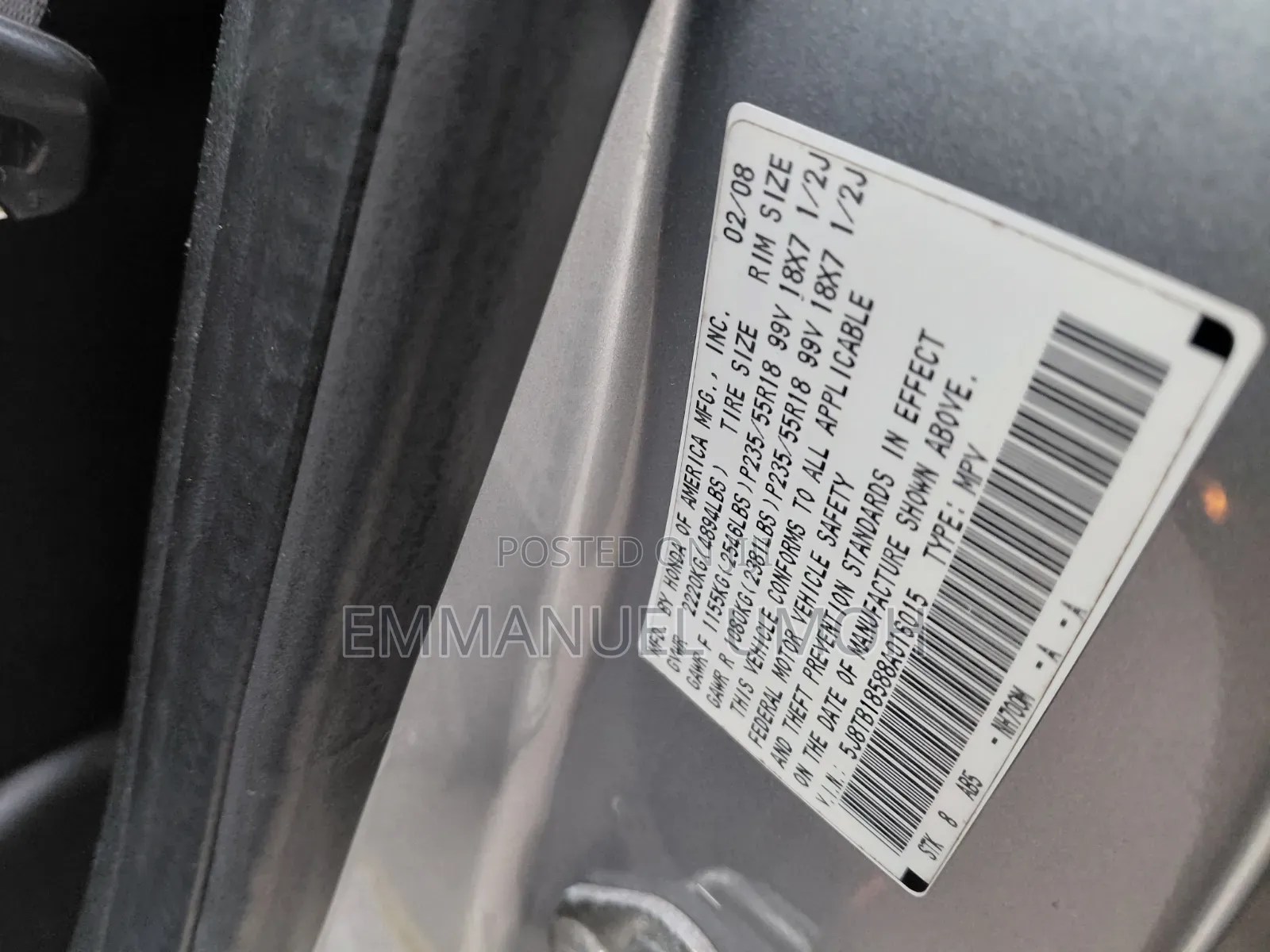 Acura RDX Automatic 2008 Silver