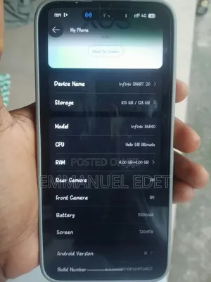 Infinix Smart 20 128 GB Silver
