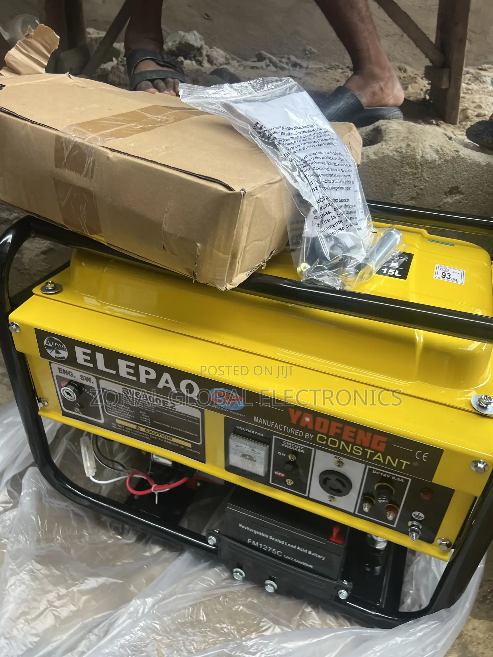 ELEPAQ Constant 4.5KVA Generator (SV6800E2)100% Copper Coil