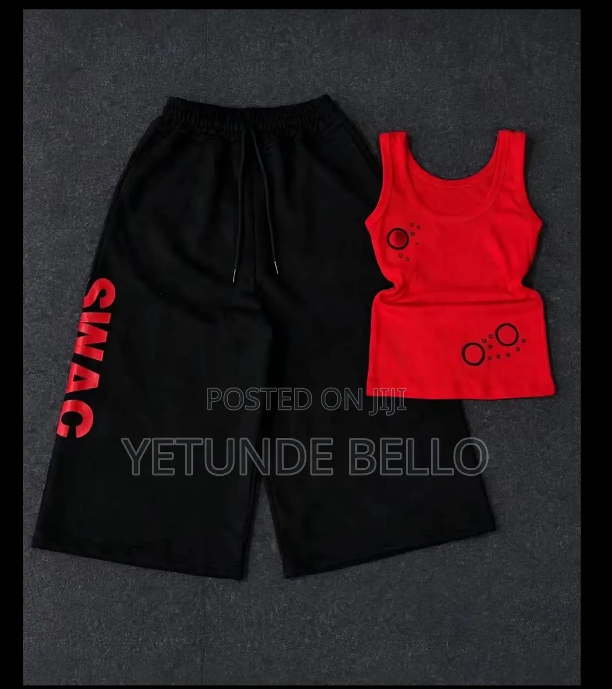 Jogger Jort With Hoodie Top