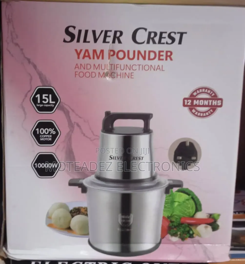 Silver Crest 15L Yam Pounder and Multipurpose Food Processor