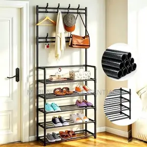 5 Layer Shoe and Coat/Bag Rack - 80cm