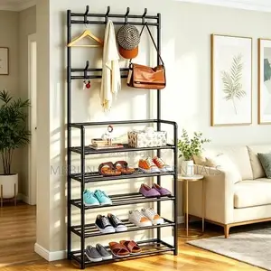 5 Layer Shoe and Coat/Bag Rack - 80cm