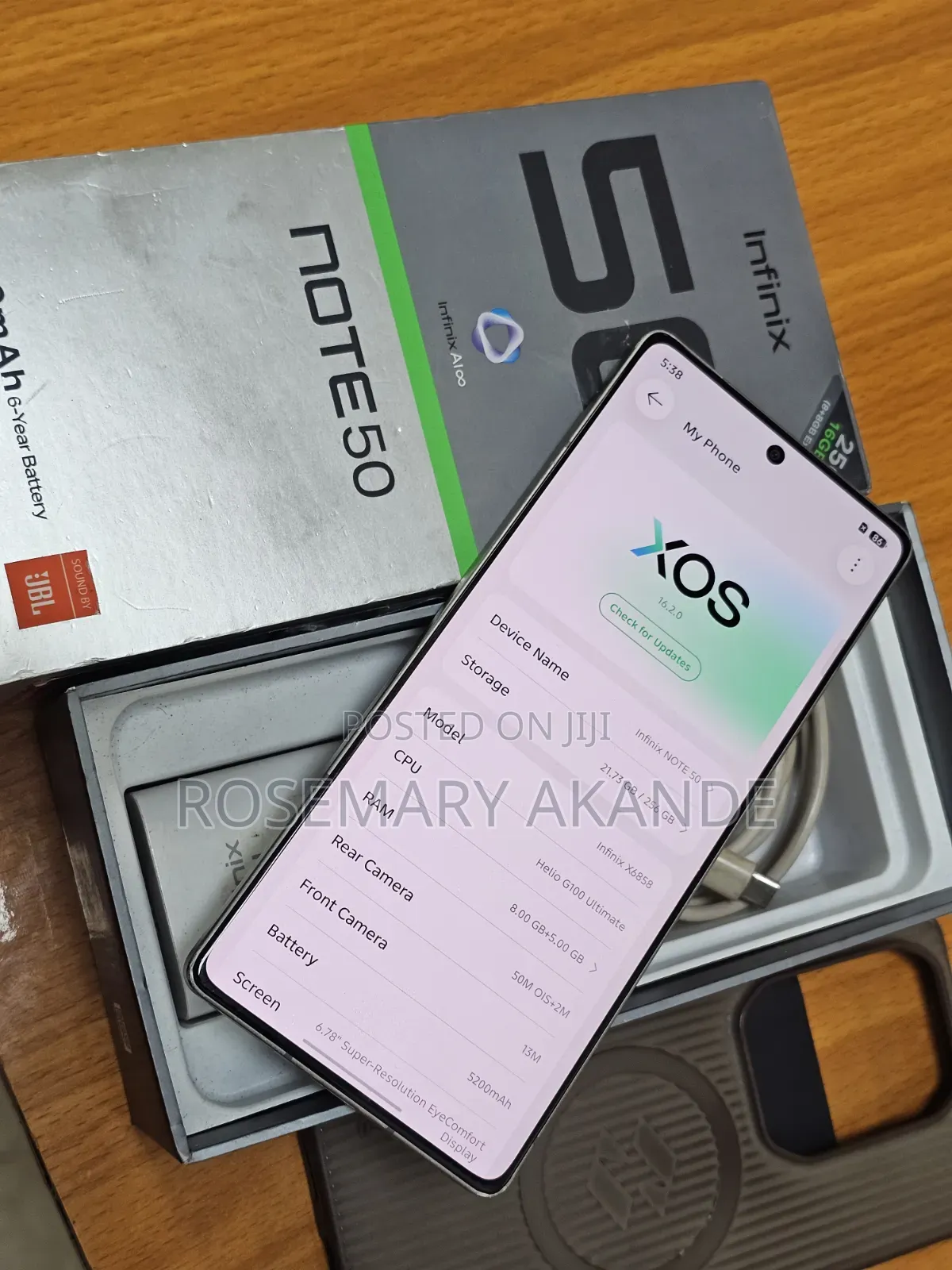 Infinix Note 50 4G 256 GB Gold