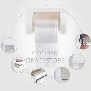 Toilet Roll Tissue Paper Holder - White