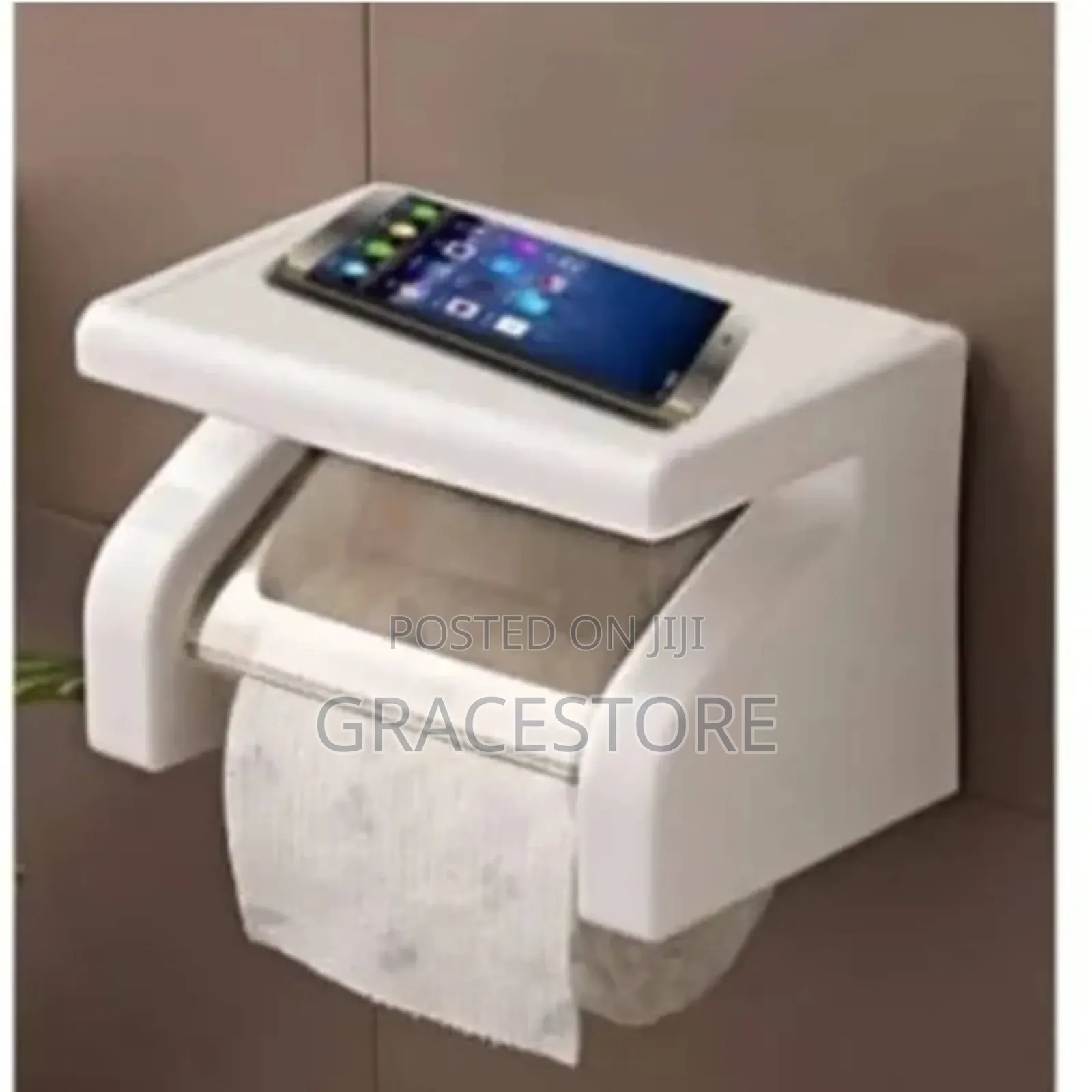 Toilet Roll Tissue Paper Holder - White