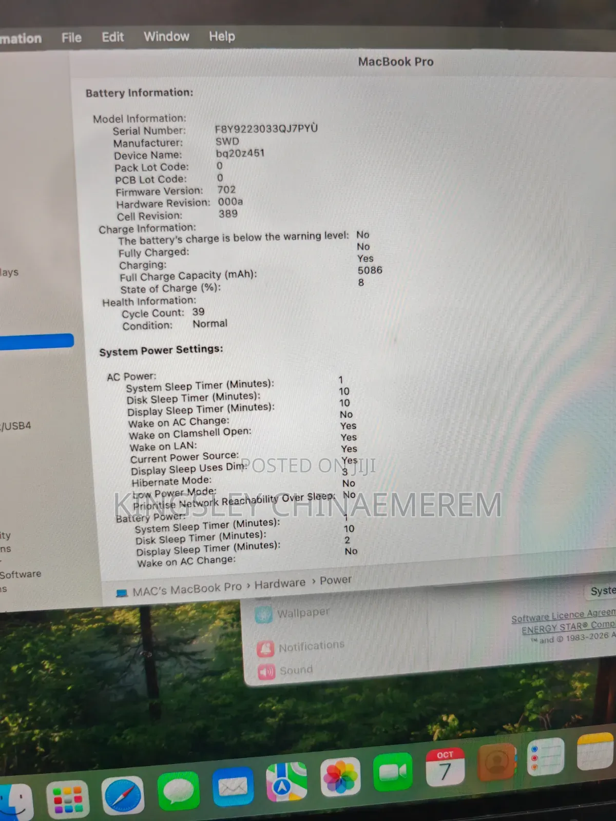 Laptop Apple MacBook Pro 2018 16GB Intel Core i7 SSD 256GB