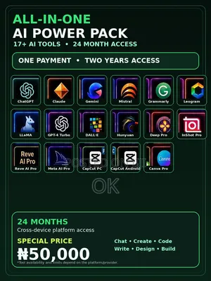 17 AI Tools – 24 Months Access | ChatGPT, Claude, Gemini, Grok & More