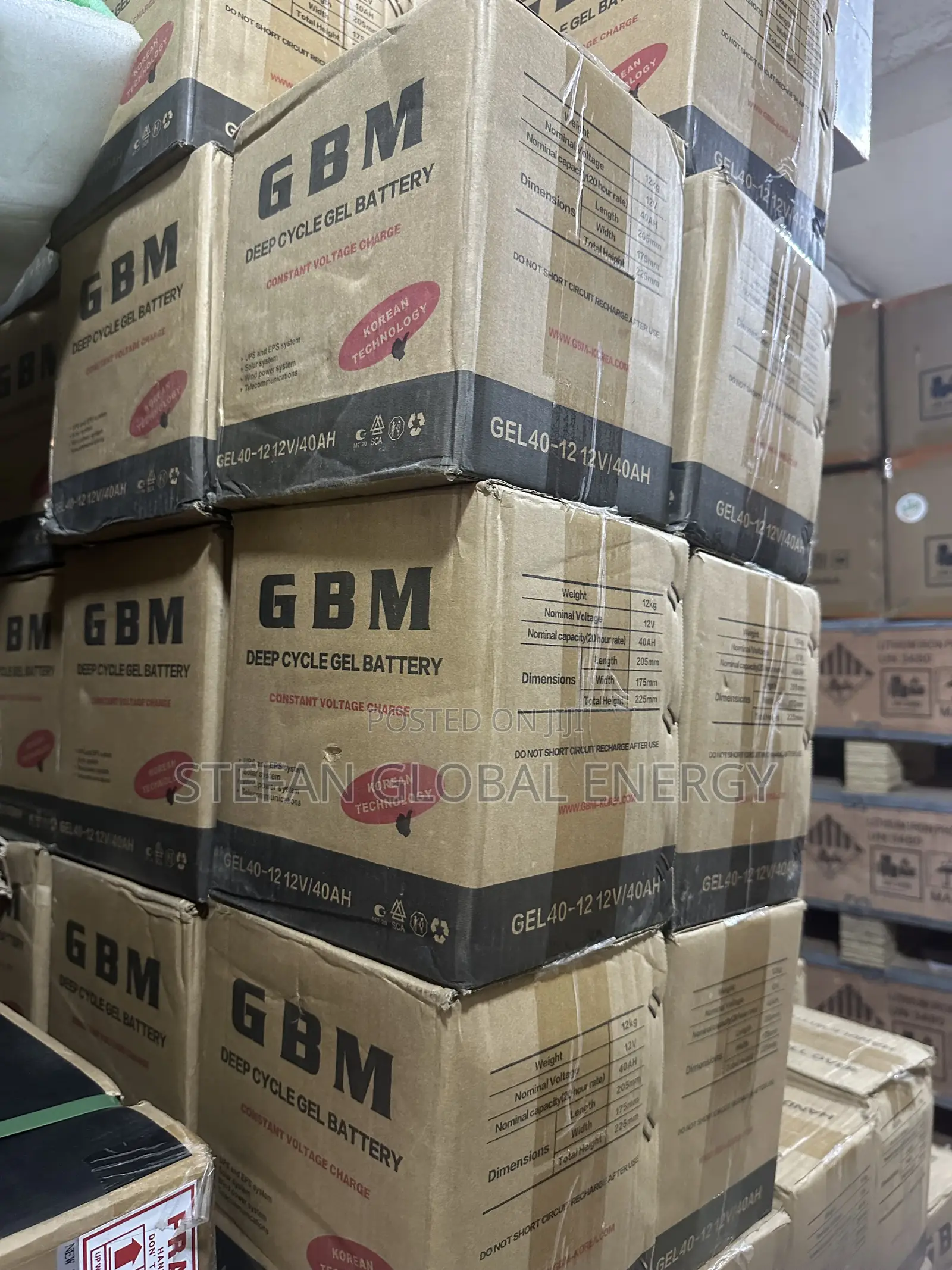 40Ah 12v GBM Deep Circle Gel Battery