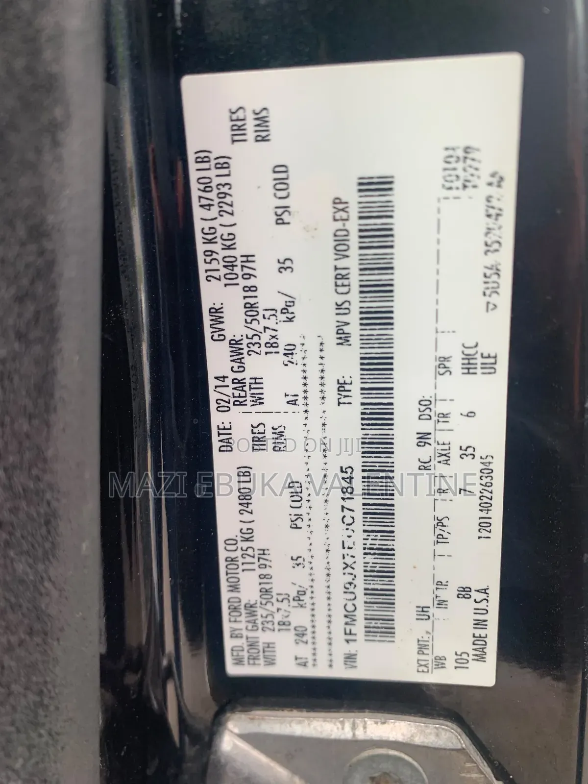 Ford Escape 2014 Black