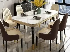 High Quality 6seater Marble Top Dining Set
