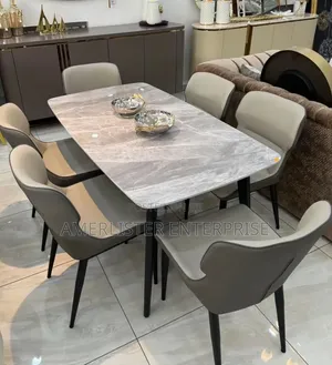 Imported 6-Seater Marble Top Dining Set
