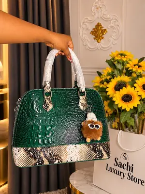 Midi Crocodile Skin Bag